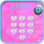 passcode love screen lock android application logo